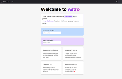 How to use React, Tailwind, and Svelte Inside Astro